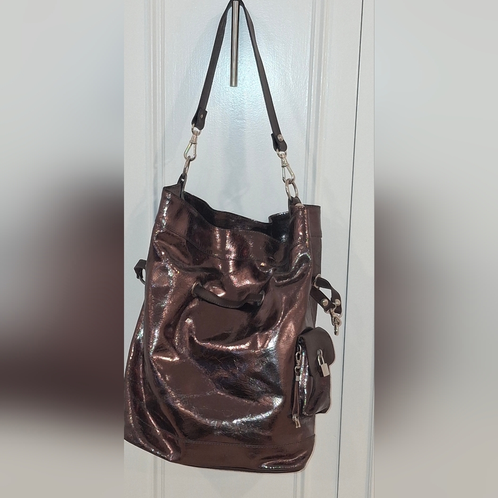Gianni Chiarini Brown Leather Tote Bag